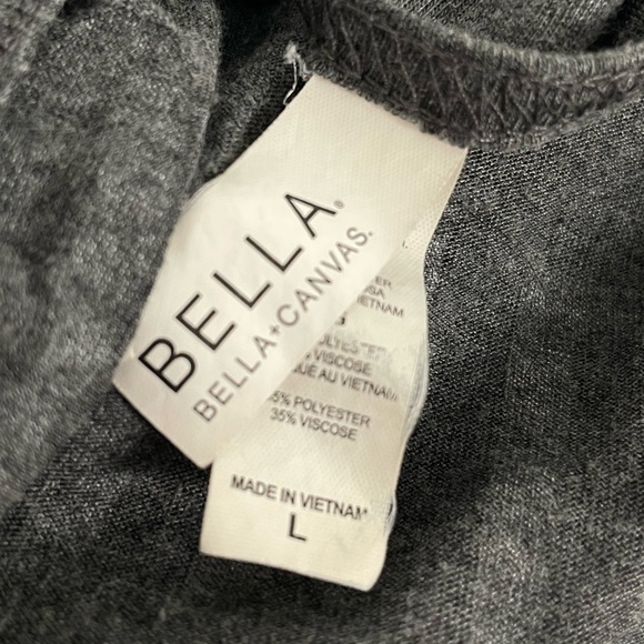 Bella’s Canvas You Only Live Once Razorback Tank Top Gray Size Large - Picture 6 of 8